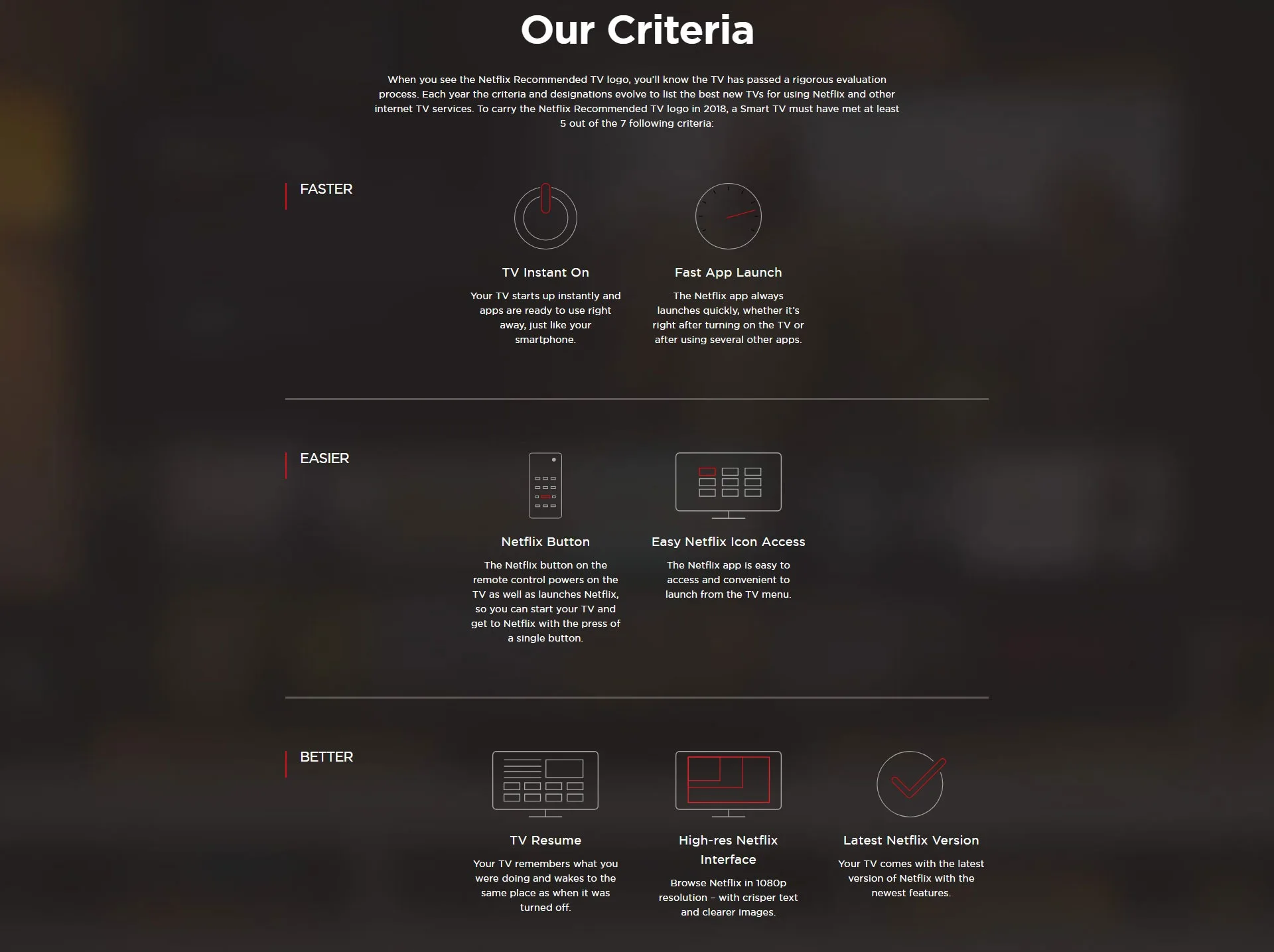 Our Criteria Netflix