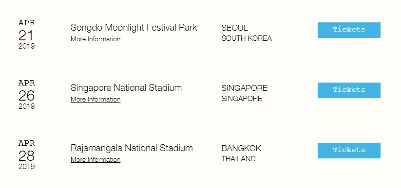 Ed Sheeran ประกาศมาไทยอีก 28 เม.ย. 2019 เปิดการแสดงที่ราชมังฯ 3 ตารางทัวร์ Ed Sheeran ในเอเชียปี 2019