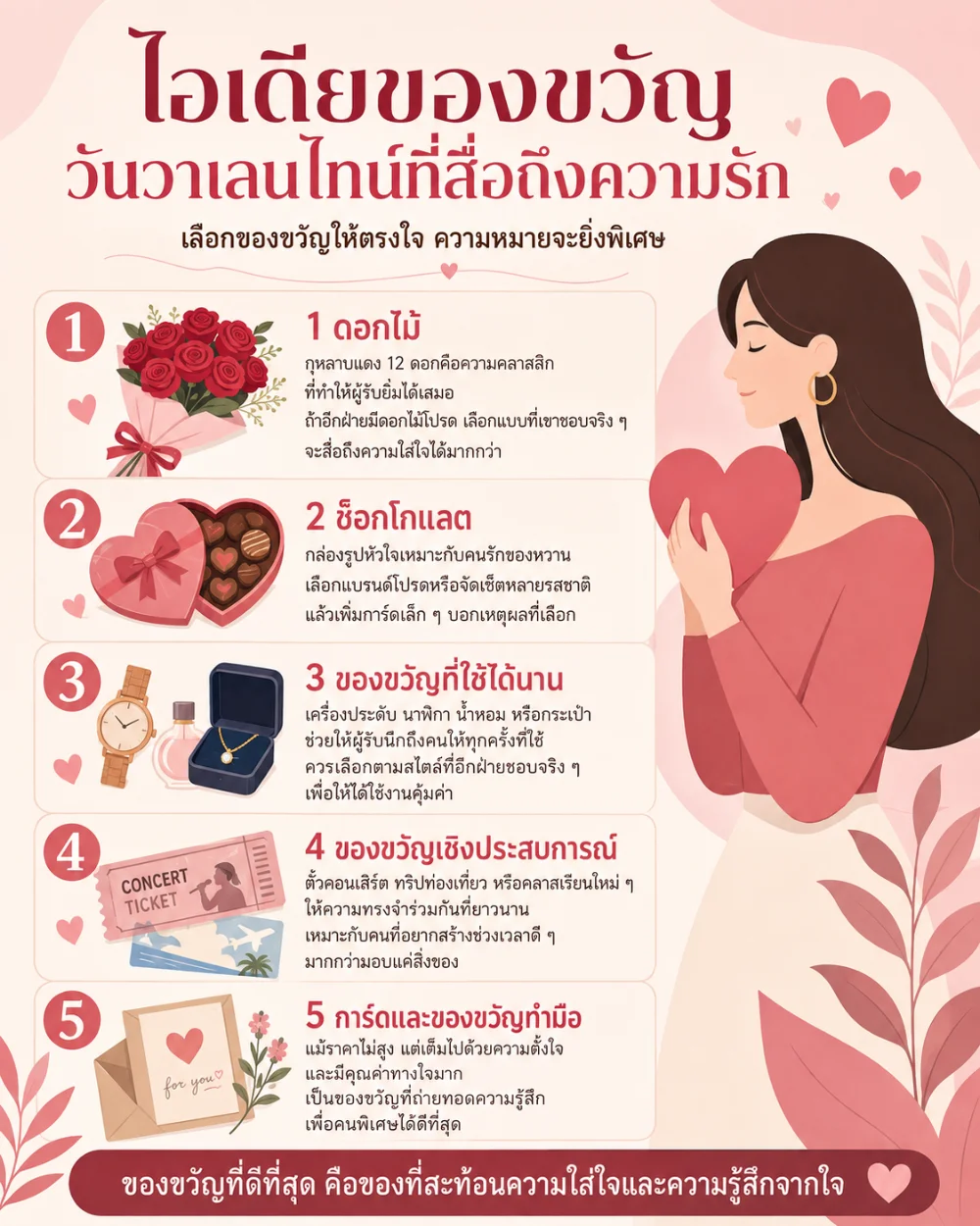 ไอเดียของขวัญวันวาเลนไทน์ที่สื่อถึงความรัก
