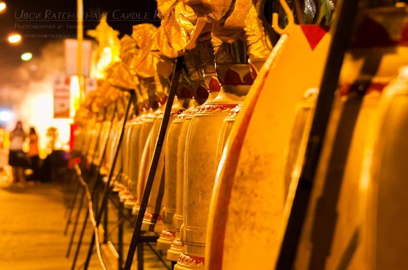 สถานที่จัดประเพณีแห่เทียนพรรษา