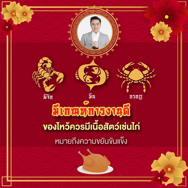 ของไหว้ตรุษจีน 2567 มีเกณฑ์การงานดี