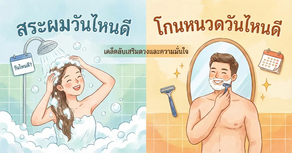 สระผมวันไหนดี โกนหนวดวันไหนดี ความเชื่อที่ควรรู้!