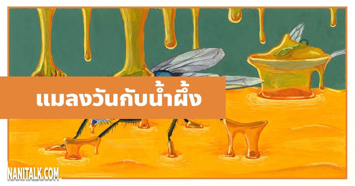 นิทานอีสป : แมลงวันกับโถน้ำผึ้ง (The Flies & the Honey)