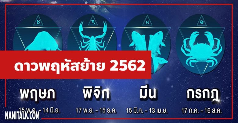 ดาวพฤหัสย้าย-2562