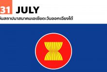 31 กรกฎาคม วันสถาปนาสมาคมเอเชียตะวันออกเฉียงใต้
