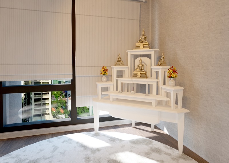 จัดห้องพระที่ถูกต้อง จัดอย่างไรให้ได้โชคลาภ! 3 การจัดหิ้งพระ