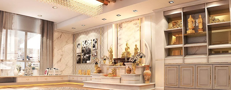จัดห้องพระที่ถูกต้อง จัดอย่างไรให้ได้โชคลาภ! 2 จัดห้องพระที่ถูกต้อง