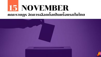 15 พฤศจิกายน คณะราษฎร จัดการเลือกตั้งเป็นครั้งแรกในไทย