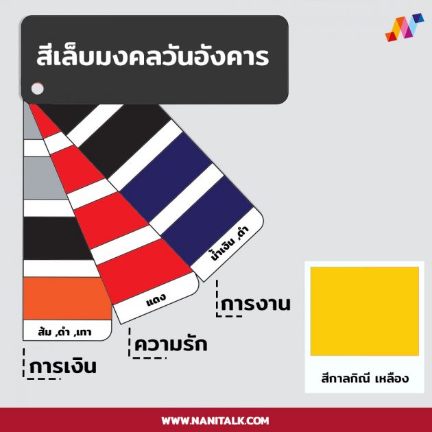 สีเล็บตามวันเกิด วันอังคาร