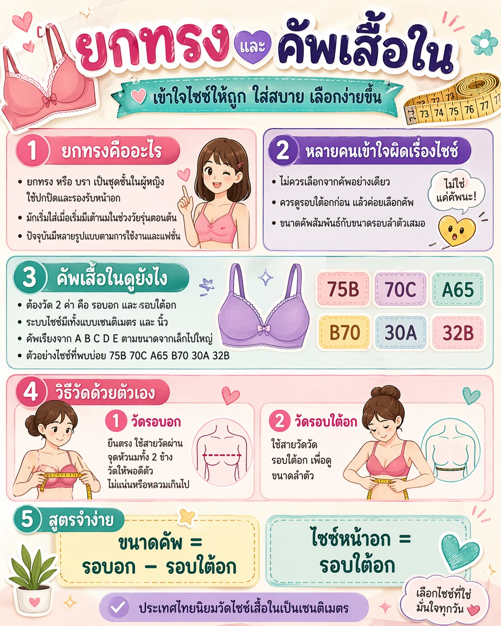 คัพเสื้อในดูยังไง