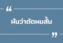 ฝันว่าตัดผมสั้น ฝันว่าตัดผมสั้นสวย หมายถึงอะไร ?