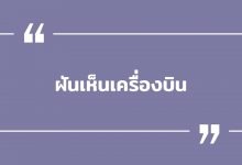 ฝันเห็นเครื่องบิน ฝันเห็นเครื่องบินตก พร้อมเลขเด็ด!