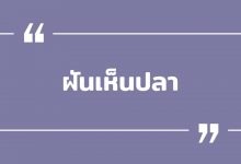 ฝันเห็นปลา ฝันเห็นปลาตัวใหญ่ ฝันว่าได้จับปลา พร้อมเลขเด็ด