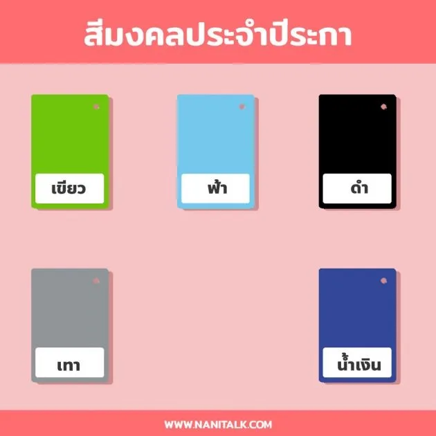 สีมงคลประจำปีระกา 2563