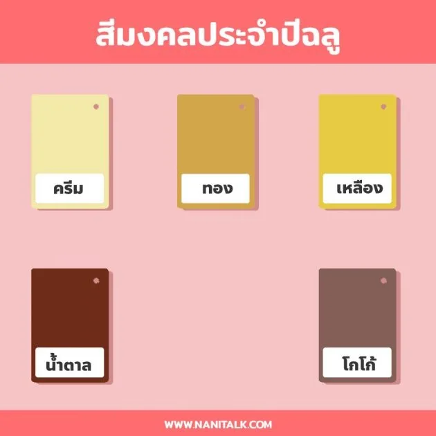 สีมงคลประจำปีฉลู 2563