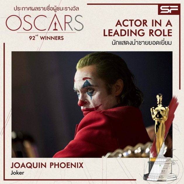 Oscars 2020 Best Actor in a Leading Role