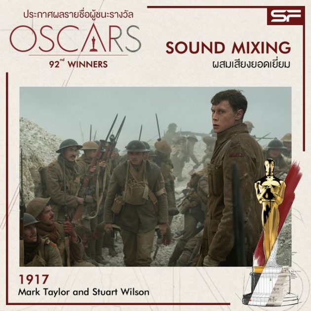 Oscars 2020 Best Sound Mixing