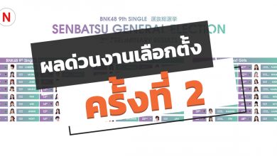 ผลด่วนครั้งที่ 2 งานเลือกตั้ง BNK48 ซิงเกิ้ลที่ 9 ปี 2020