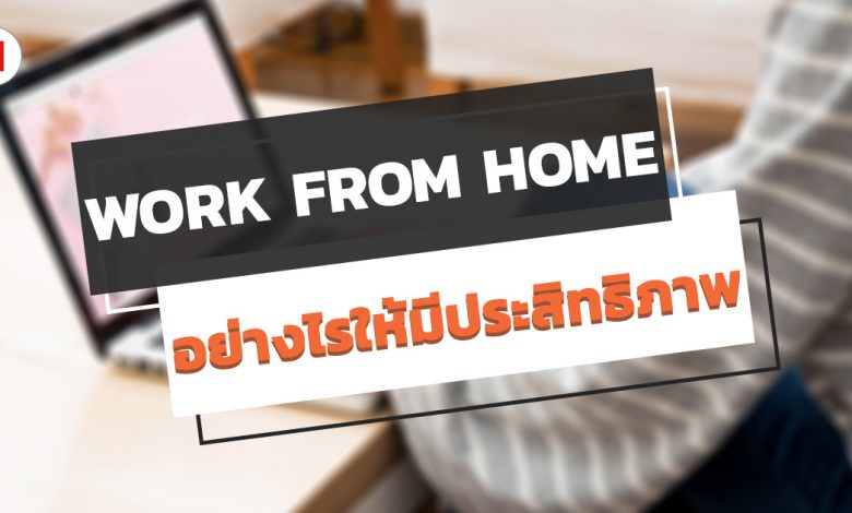 Work From Home อย่างไรให้มีประสิทธิภาพสูงสุด