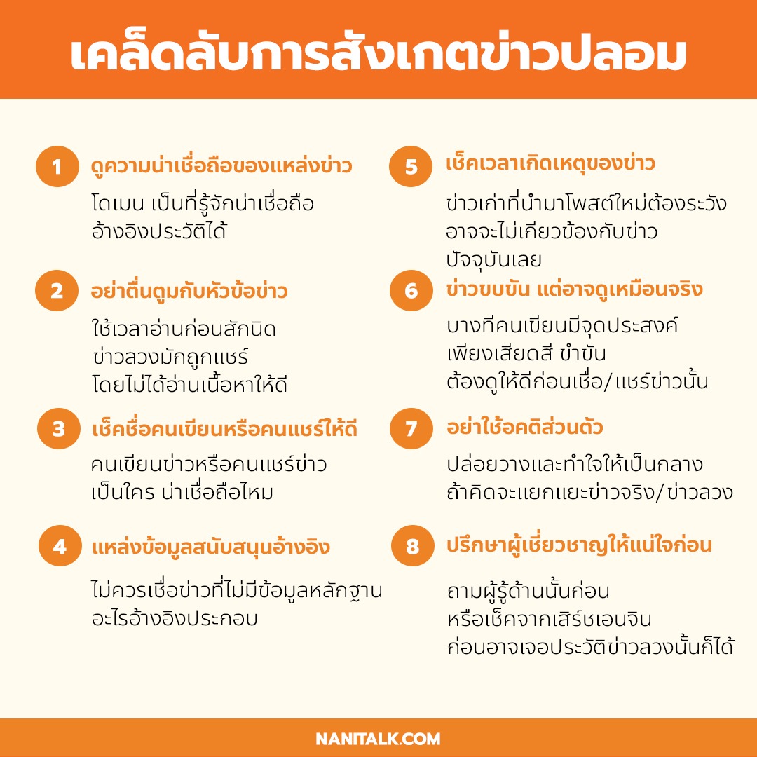 วิธีสังเกตข่าวปลอม