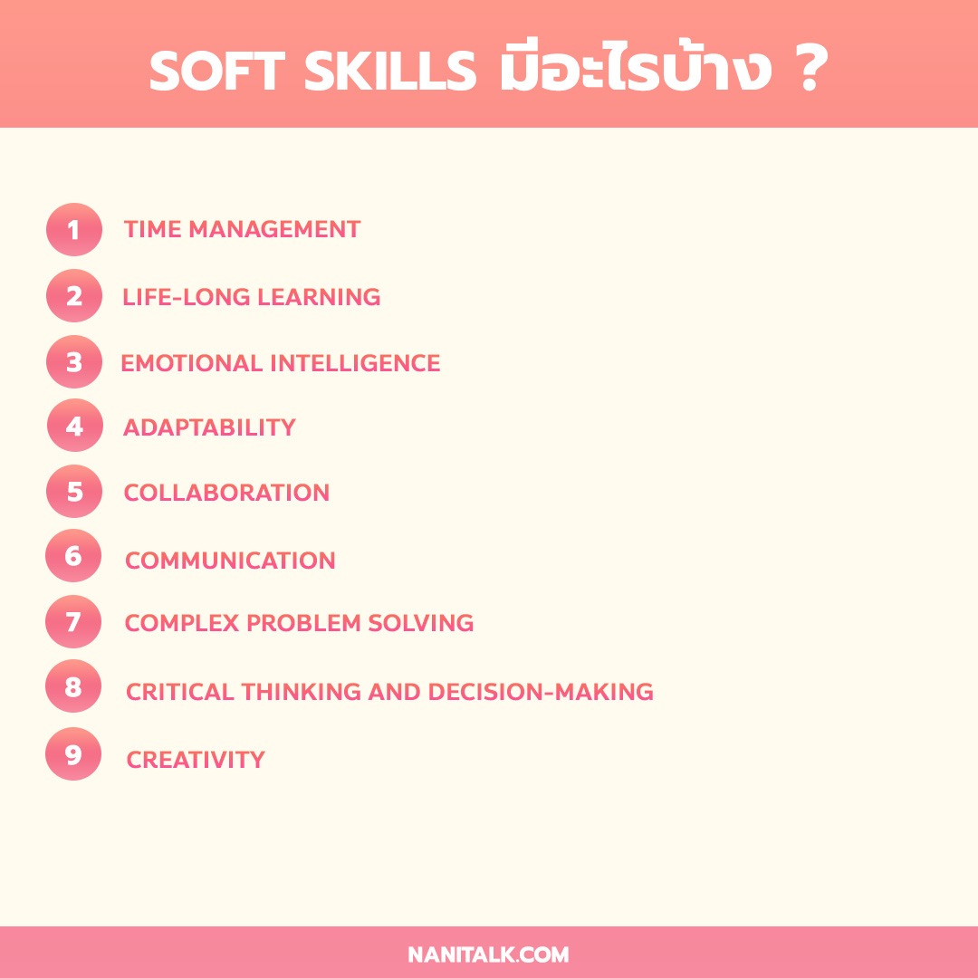 Soft Skills มีอะไรบ้าง ?