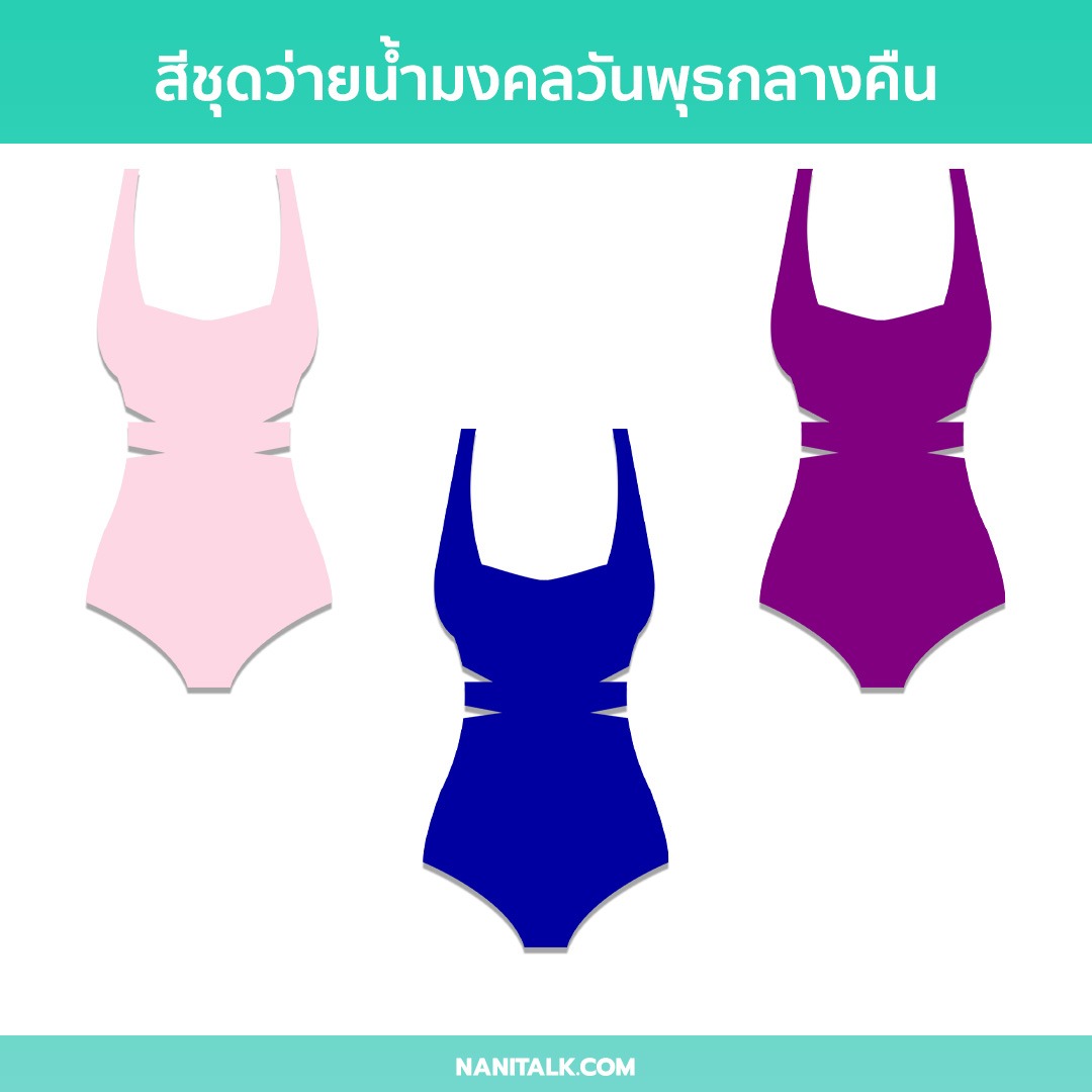 สีชุดว่ายน้ำคนที่เกิดวันพุธกลางคืน