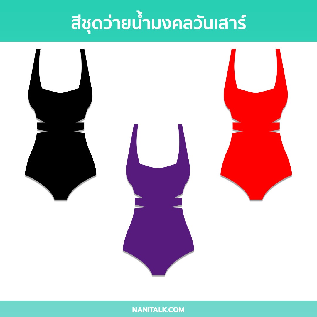 สีชุดว่ายน้ำคนที่เกิดวันเสาร์