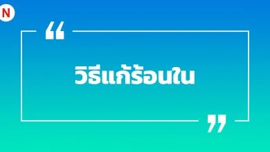 วิธีแก้ร้อนใน และร้อนในเกิดจากอะไร ?