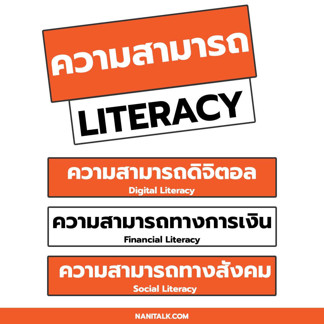 ทักษะที่ควรมี ความสามารถ Literacy