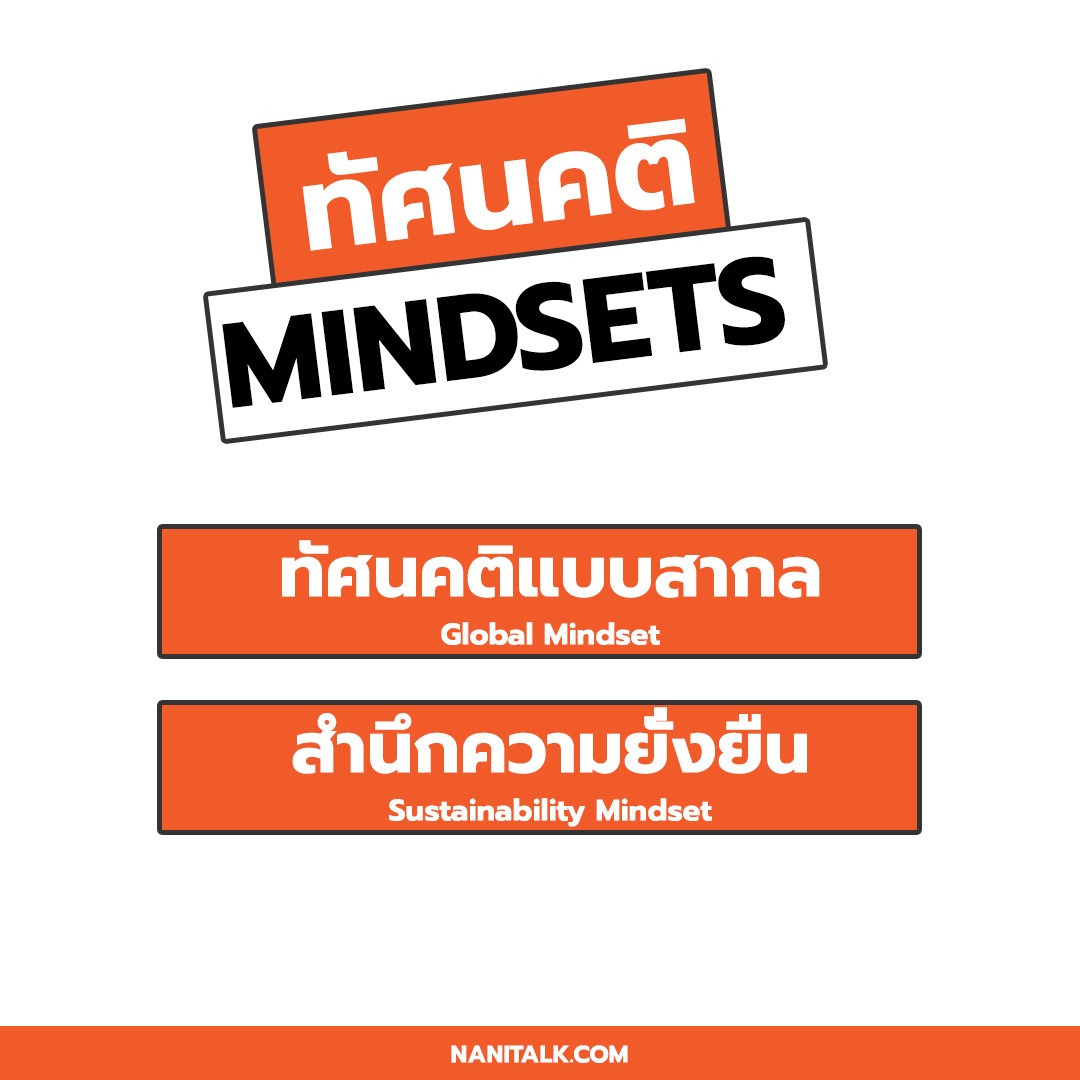 ทักษะที่ควรมี ทัศนคติ (Mindsets)