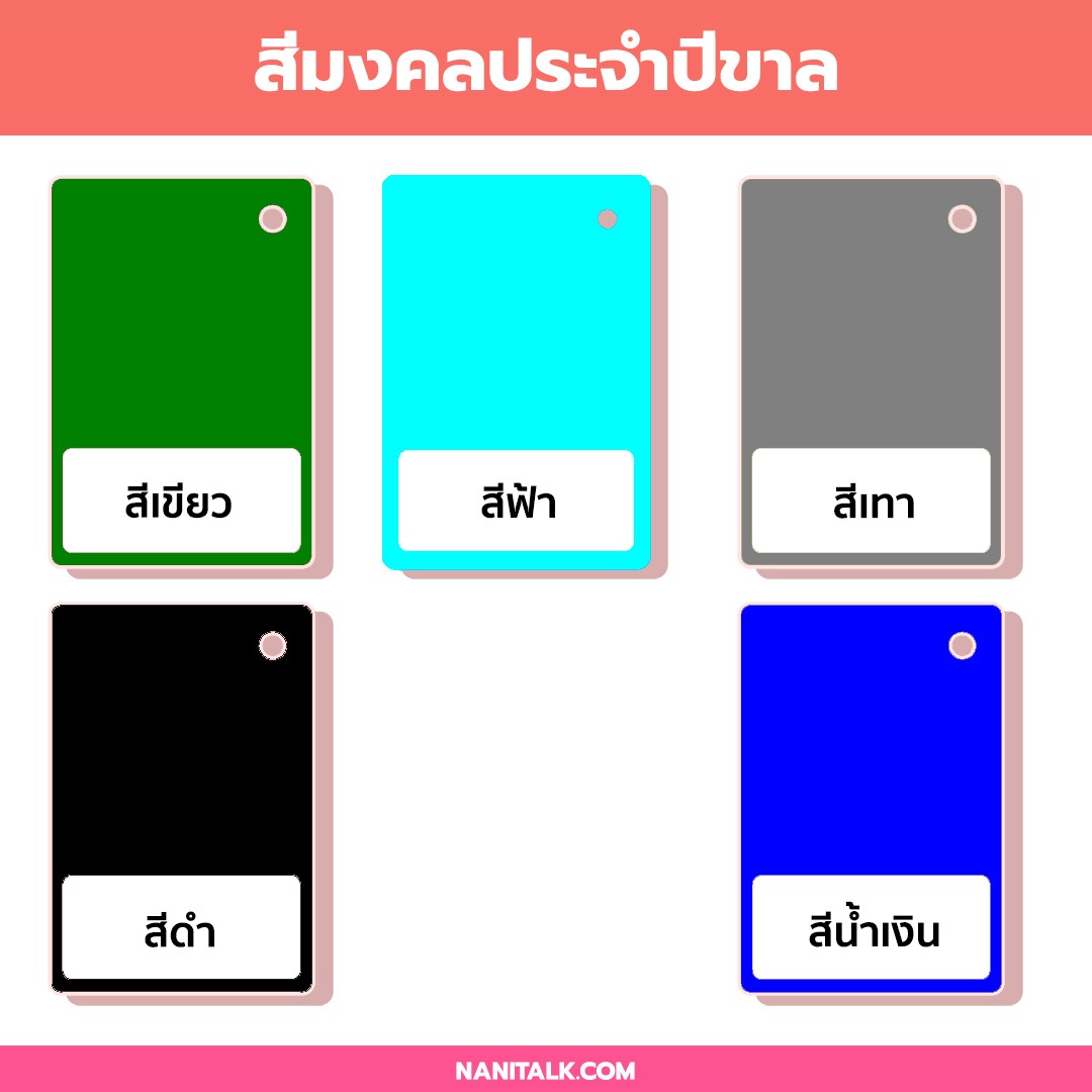 สีมงคลประจำปีเกิดปีขาล (ปีเสือ) 2021-3