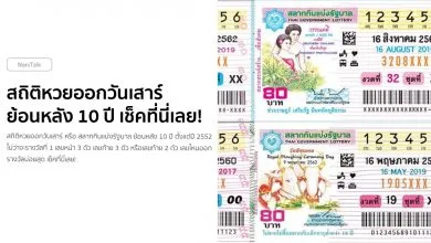 สถิติหวยออกวันเสาร์ ย้อนหลัง 10 ปี เช็คที่นี่เลย!