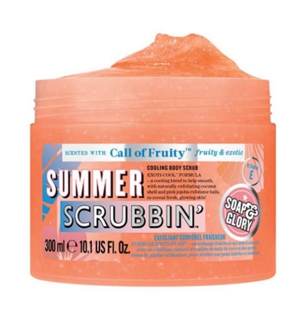 สครับผิวขาว Soap-Glory-Call-of-Fruity-Summer-Scrubbin-Cooling-Body-Scrub