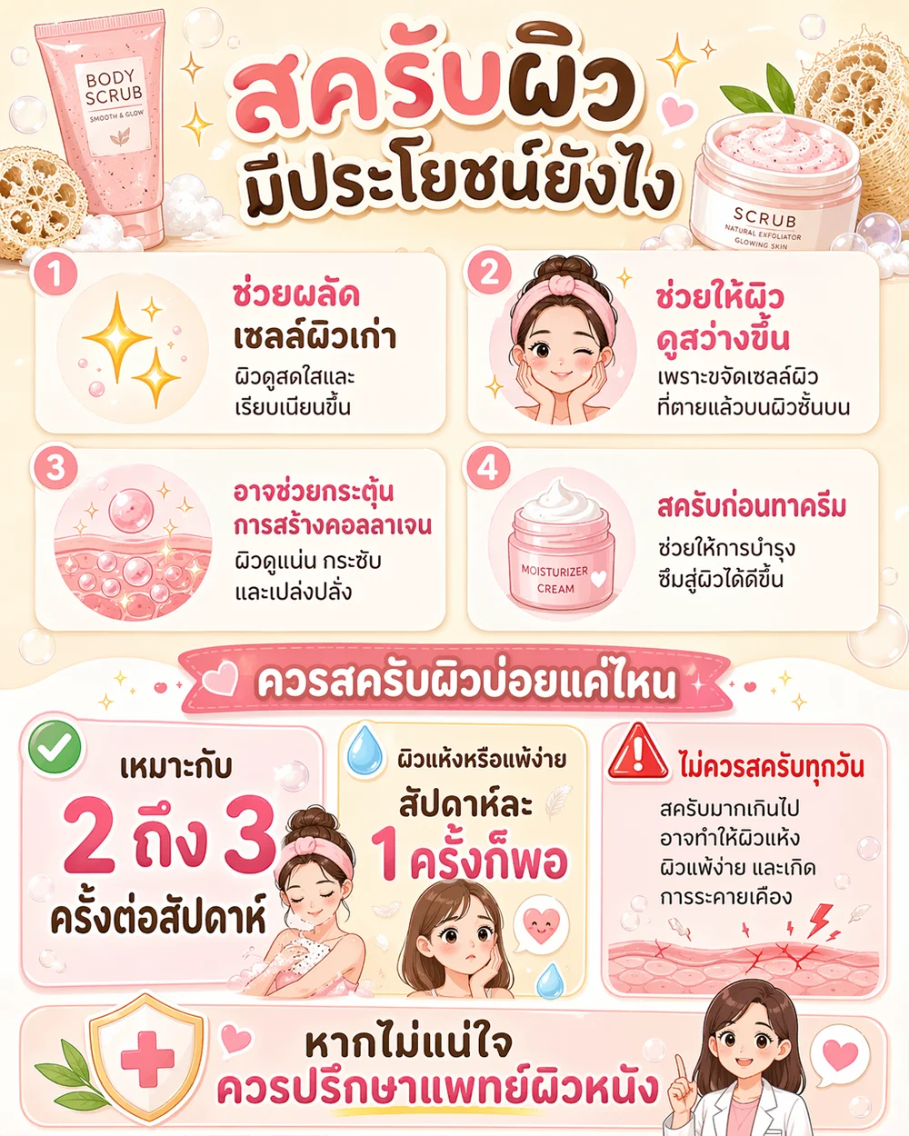 สครับผิวมีประโยชน์ยังไง ?