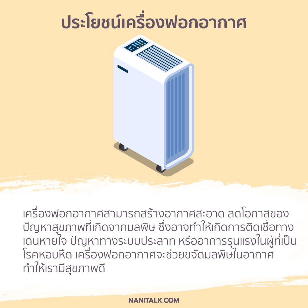 ประโยชน์เครื่องฟอกอากาศ