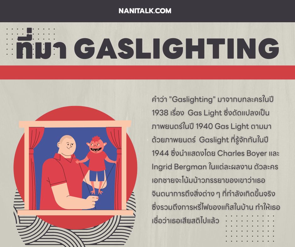 ความหมายและที่มาของ Gaslighting