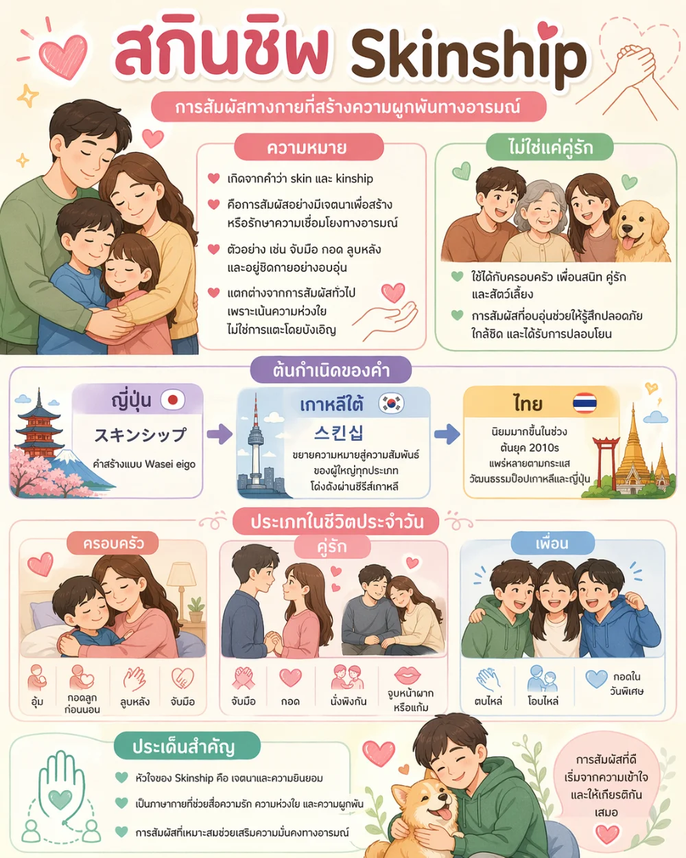 สกินชิพ (Skinship) หมายความว่าอะไร?