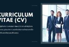 ประวัติย่อ Curriculum Vitae (CV) คืออะไร?