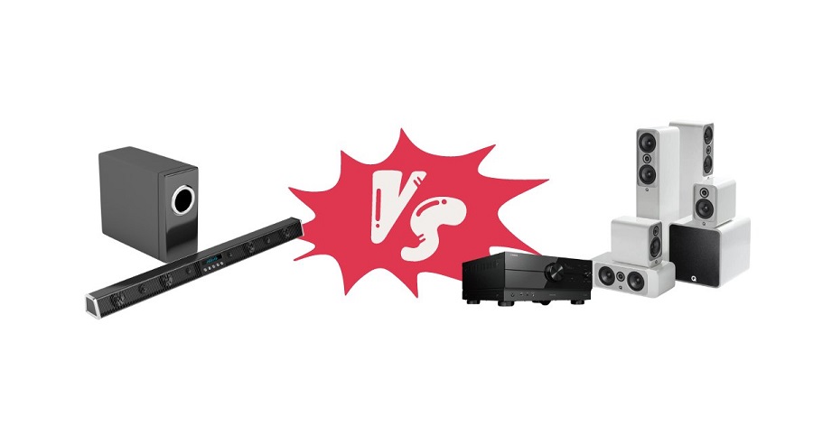 ซาวด์บาร์ (Soundbar) vs เอวีรีซีฟเวอร์ (AVR)