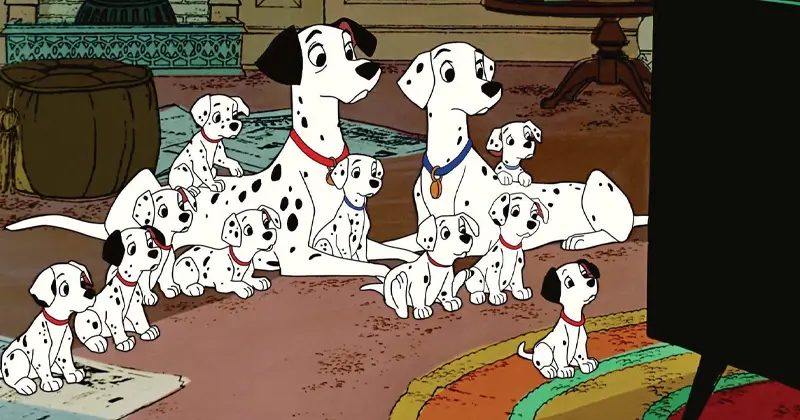 ภาพจากหนังดิสนีย์ (Disney) เรื่อง 101 DALMATIANS ทรามวัยกับไอ้ด่าง 1961