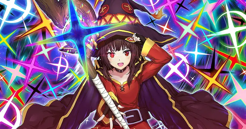 อนิเมะไวฟุ (Waifus) ตัวละคร Megumin เรื่อง KonoSuba: God's Blessing on this Wonderful World!