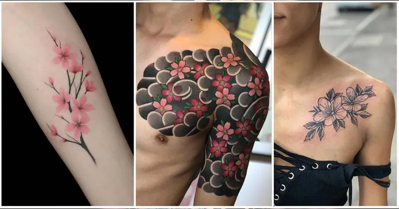 ลายสักญี่ปุ่นสวย ๆ ลาย ดอกซากุระ Cherry Blossoms Tattoos