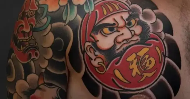 ลายสักญี่ปุ่นสวย ๆ ลาย ตุ๊กตาดารุมะ Daruma Doll Tattoos