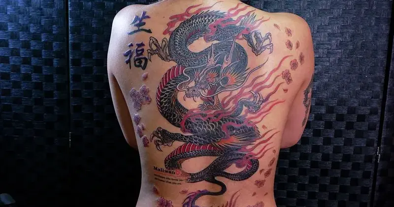ลายสักญี่ปุ่นสวย ๆ ลาย มังกร Dragon Tattoos