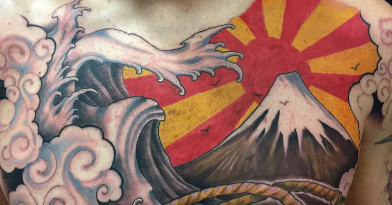 ลายสักญี่ปุ่นสวย ๆ ลาย ภูเขาไฟฟูจิ Mount Fuji Tattoos