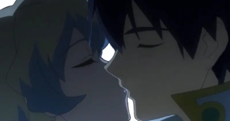 จูบของ Simon และ Nia เรื่อง Gurren Lagann