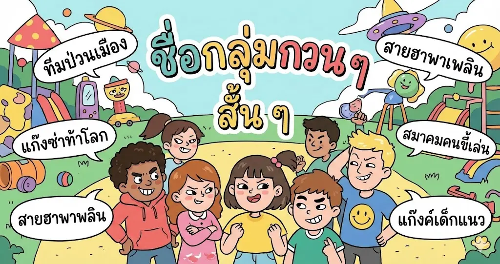 ชื่อกลุ่มกวน ๆ สั้น ๆ