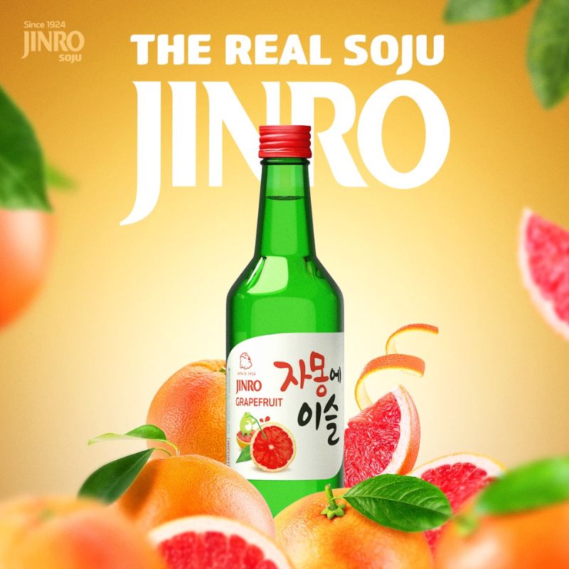 โซจูรสเกรปฟรุต Grapefruit Soju