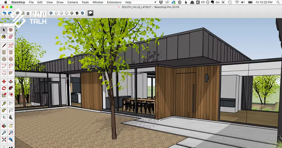 โปรแกรมออกแบบบ้าน SketchUp Make