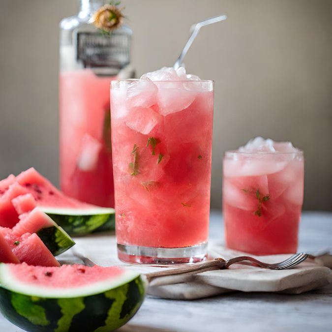 สูตรอิตาเลี่ยนโซดาเมนู Watermelon Rose Italian Soda